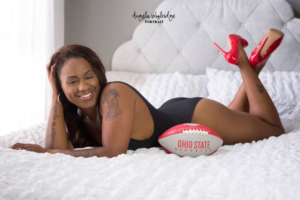 Fun OSU boudoir picture